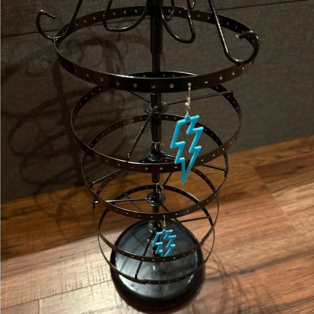 Black Rotating Earring Tree - Picture 3 of 4